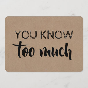 Convite Bridesmaid / Madrinha de casamento Engraçada Mode