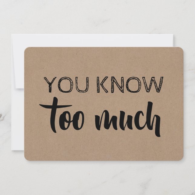 Convite Bridesmaid / Madrinha de casamento Engraçado Moder (Frente)