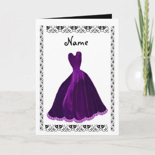 Convite BRIDESMAID - Palhaço De Veludo PURPLE