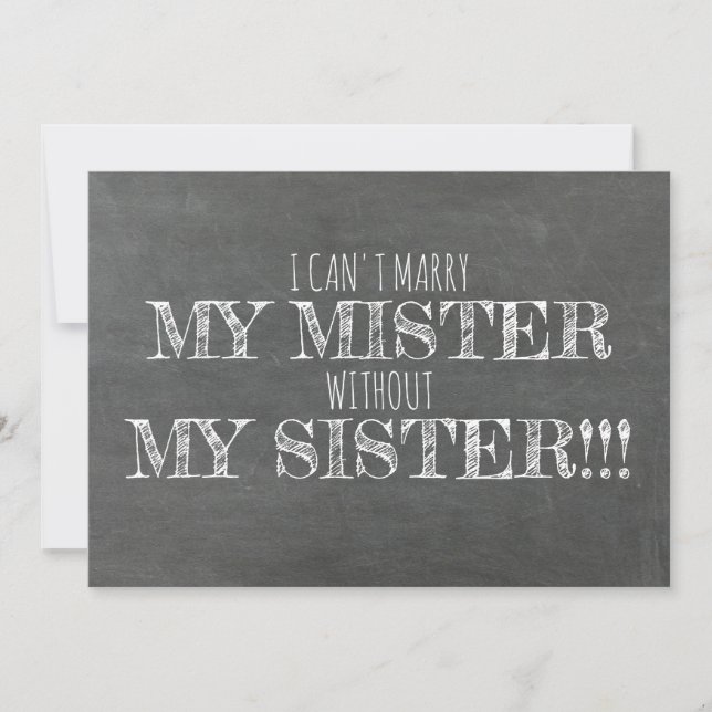 Convite Bridesmaid / Proposta de Madrinha de casamento (Frente)