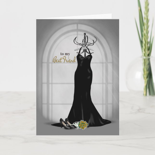 Convite Bridesmaid Request for Best Friend (Frente)