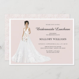 Convite Bridesmaids Luncheon Bridal Gown