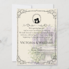 Convite Bridgerton Inspired Regency Society Paper Wedding