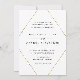 Convite Bridget Geométrico Modern Wedding