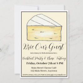 Convite Brie (Be) Nosso Vinho Convidado e Foodie do Queijo