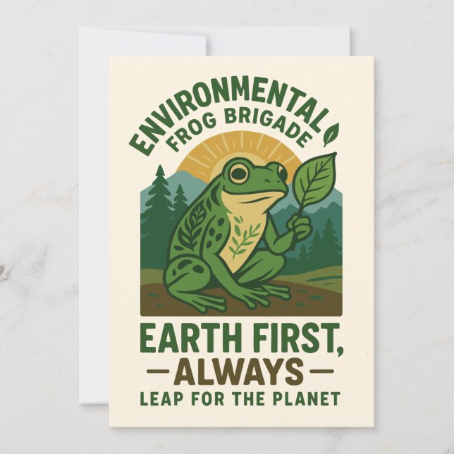 Convite Brigada de Sapos Ambiental – Terra Primeiro, Sempr (Frente)