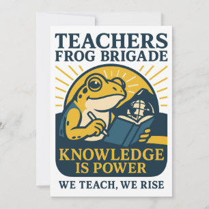 Convite Brigada de Sapos Professores – Conhecimento é Pode
