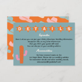 Convite Bright Bold Cowboy Ocidental Informações