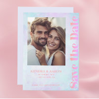 Bright Modern Minimamente Neon Wedding Salvar A Da