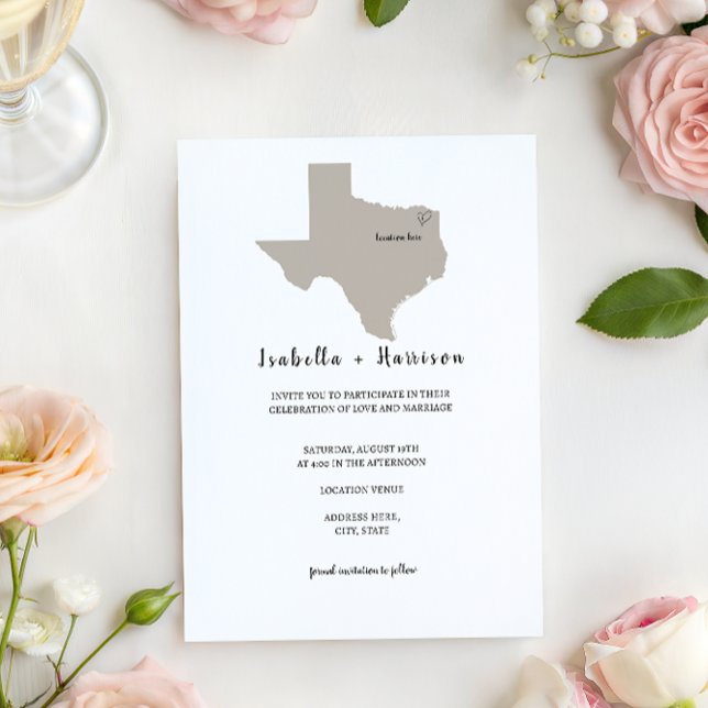 Convite BRIGHTEST TEXAS Wedding Invitation (Criador carregado)