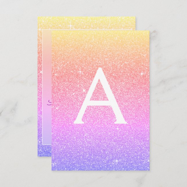 Convite Brilhante roxo rosa Brilhante Doce Dezesseis Anive (Frente/Verso)