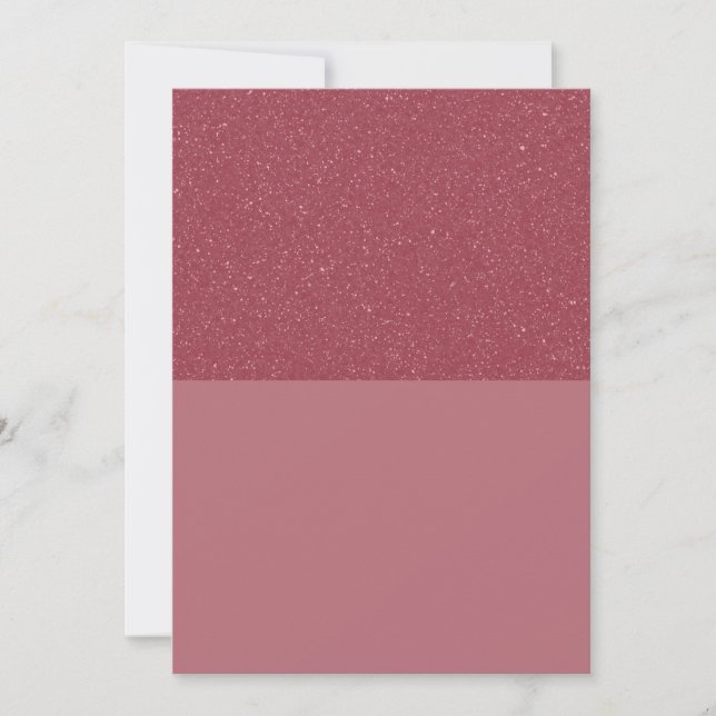 Convite Brilhante Topo Dourado Rosa (Personalizáve (Frente)