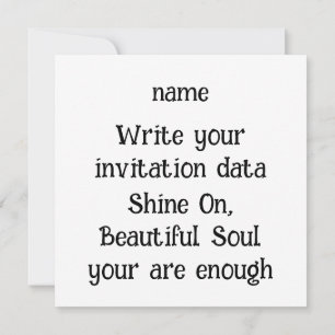 Convite Brilhar de dentro - Citação Celestial de Autoamor