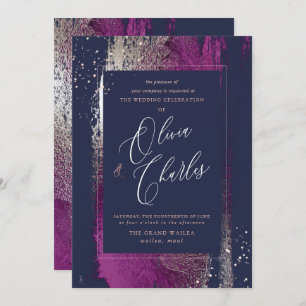 Convite Brilho, Bolsa de inverno Escova Marinho