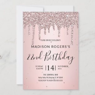 Convite Brilho bronze jovem garota senhora brilho