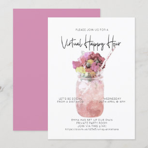 Convite Brilho da Distância Social do Partido da Hora Fel