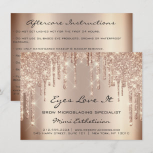 Convite Brilho de Skinn da instrução dos cuidados