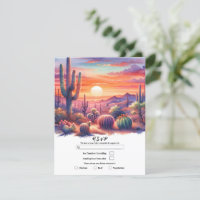 Brilho do Pôr do Sol no Deserto Aquarela Sudoeste 