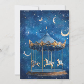 Convite Brilho Purpurina | Magia da Lua