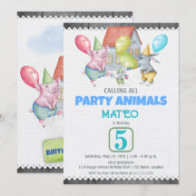 Brincadeira de Animais de Festa Coloridos