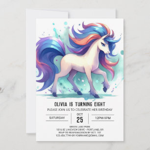 Convite Brincadeira de Aniversário de Cavalo Editável