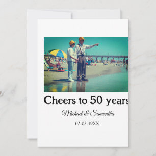 Convite brinde aos 50 anos de aniversário adicionar nome f