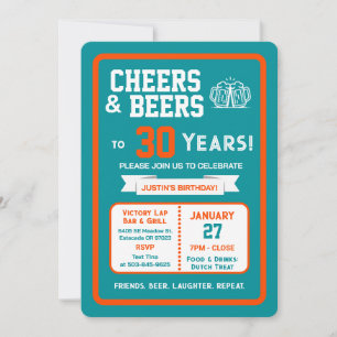 Convite Brinde de Aniversário no Bar Esportivo e Cervejas 