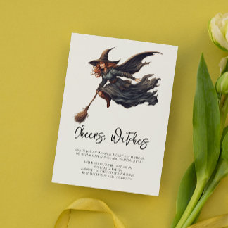 Convite Brinde de Bruxas | Noite das Damas de Halloween Ch