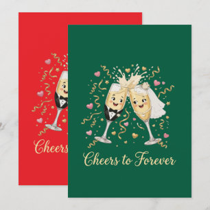 Convite Brinde de Celebração de Casamento