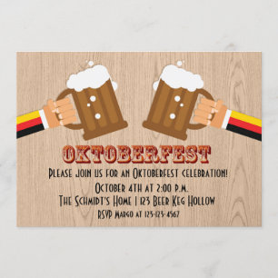 Convite Brinde de Cerveja Oktoberfest