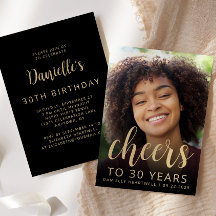 Brinde de Foto Personalizada Aniversário de 30 Ano