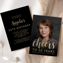 Brinde de Foto Personalizada Aniversário de 50 Ano