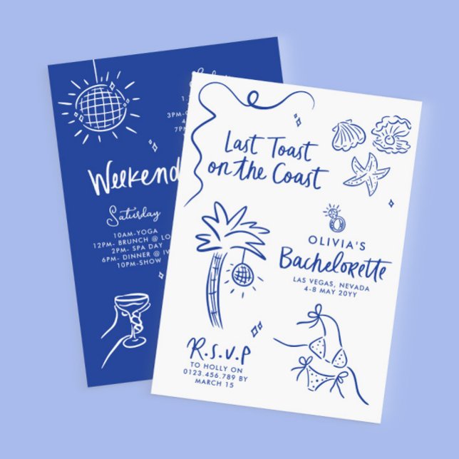 Convite Brinde de torrada de mão branca na costa (Criador carregado)