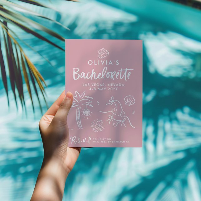 Convite Brinde de torrada de mão branca na costa invi (Criador carregado)