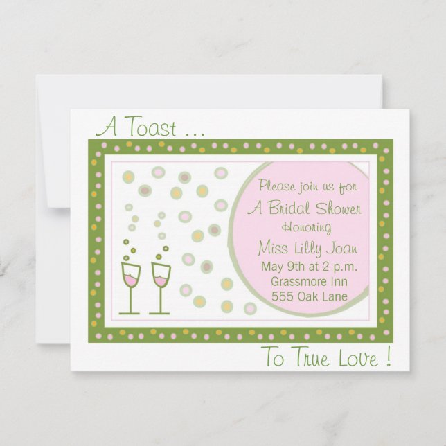 Convite brinde, um brinde…, para rectificar o amor! (Frente)