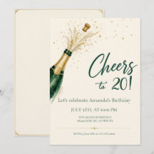 Brindemos ao 20º Aniversário Esmeralda e Ouro
