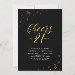 Convite Brindemos aos 21   Festa de Aniversário de 21 anos