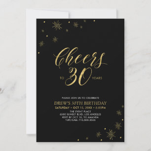 Convite Brindemos aos 30   Festa de Aniversário de 30 anos