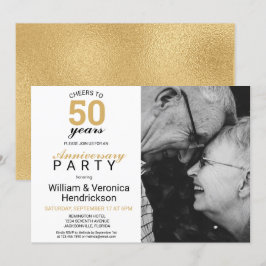 Convite Brindemos aos 50 Anos Bodas de Ouro 50º Aniversári