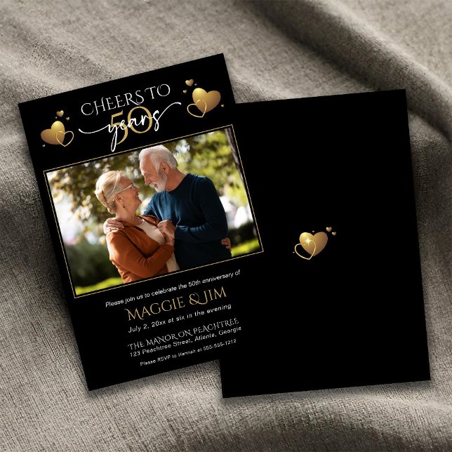 Convite Brindemos aos 50 Anos de Casamento  (Criador carregado)