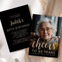 Brindes de Foto Personalizada para Festa de 80 Ano
