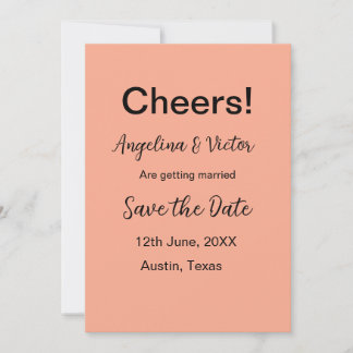 Convite Brindes salvam a data simples minimalista moderna 