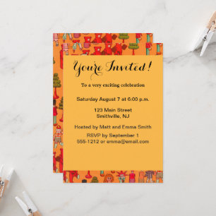 Convite Brinquedo de Natal Antigo Crianças Jogam