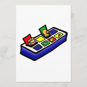 Convite brinquedo de pop