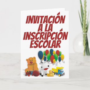 Convite Brinquedo infantil