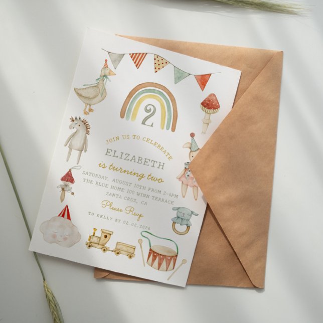 Convite Brinquedos Aquecidos e Brinquedos (Criador carregado)