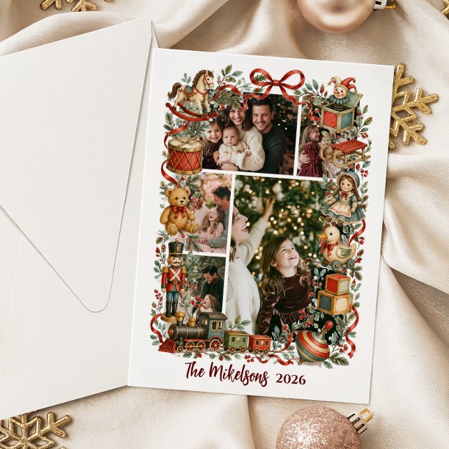 Convite Brinquedos de Natal Caprichosos de Contos de Fadas (Criador carregado)