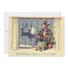 Brinquedos de rena de árvore natalícia, lua cheia