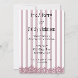 Convite Brisas Rosa e Aniversário do ás