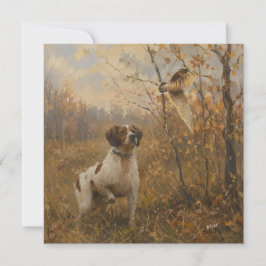 Convite Brittany Spaniel – Caça à Galinhola Arte